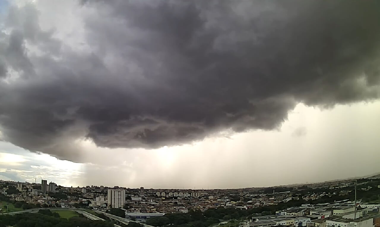 Evolução de chuva intensa em Sorocaba SP veja o vídeo exclusivo